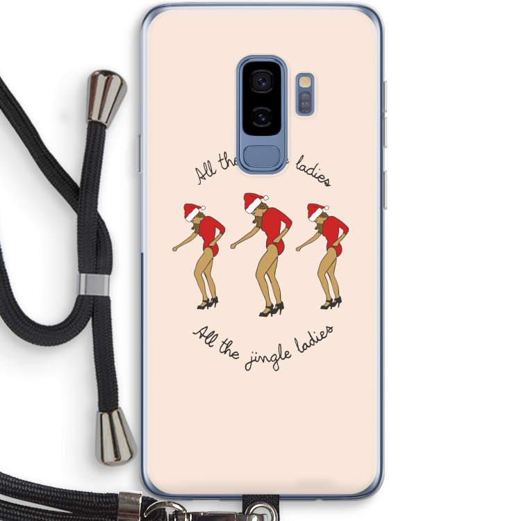 Jingle Ladies: Samsung Galaxy S9 Plus Transparant Hoesje met koord