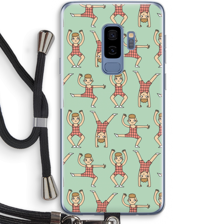 Gymboys: Samsung Galaxy S9 Plus Transparant Hoesje met koord