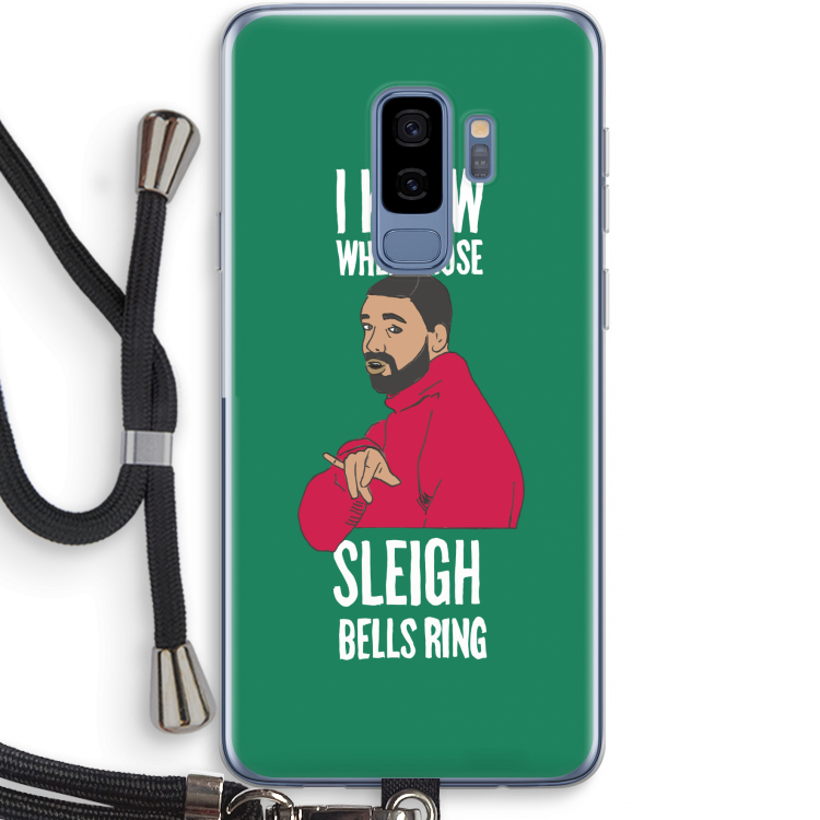 Sleigh Bells Ring: Samsung Galaxy S9 Plus Transparant Hoesje met koord