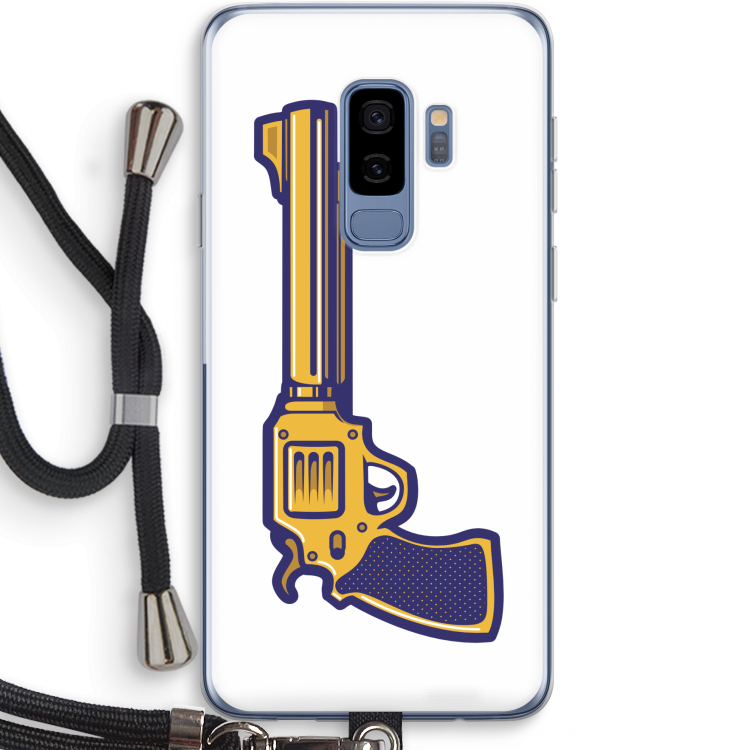 Pew Pew Pew: Samsung Galaxy S9 Plus Transparant Hoesje met koord