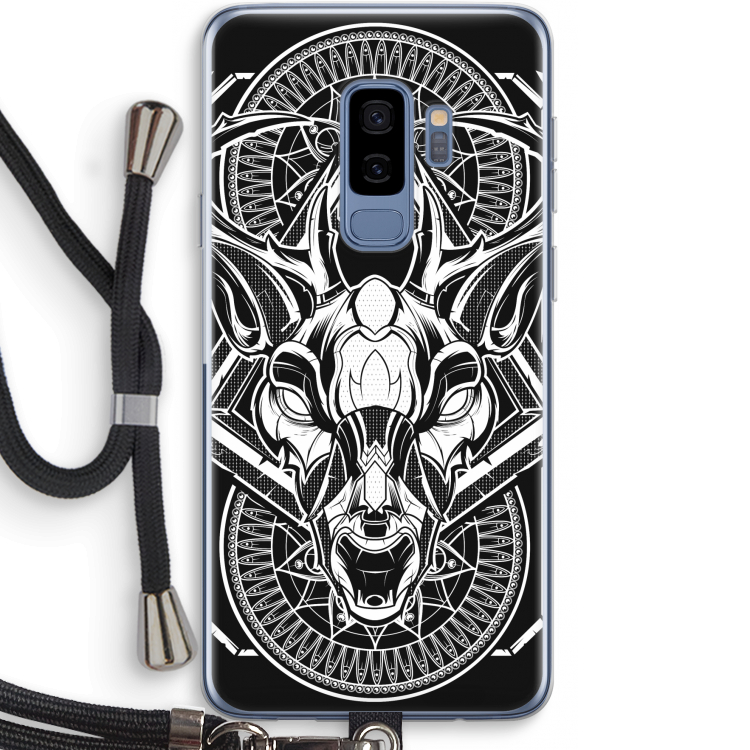 Oh Deer: Samsung Galaxy S9 Plus Transparant Hoesje met koord