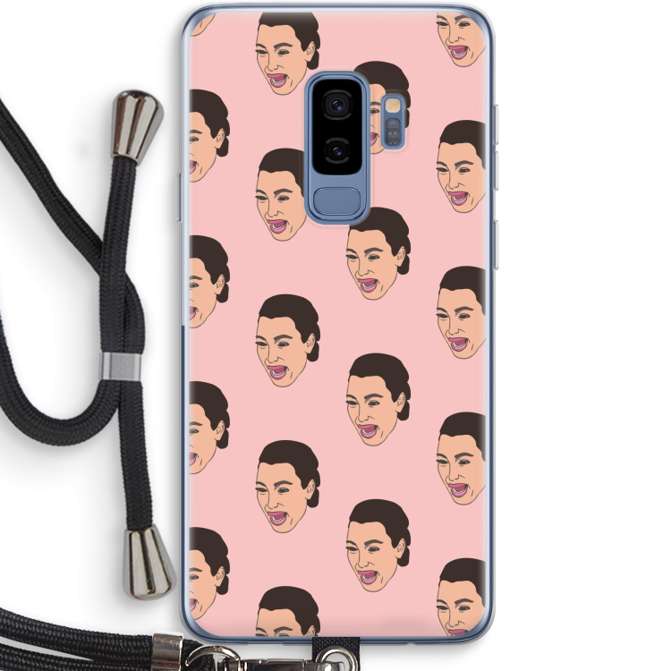 Ugly Cry Call: Samsung Galaxy S9 Plus Transparant Hoesje met koord
