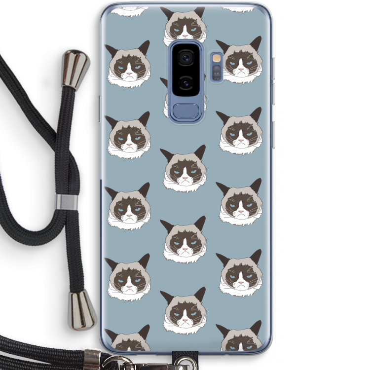 It's a Purrr Case: Samsung Galaxy S9 Plus Transparant Hoesje met koord