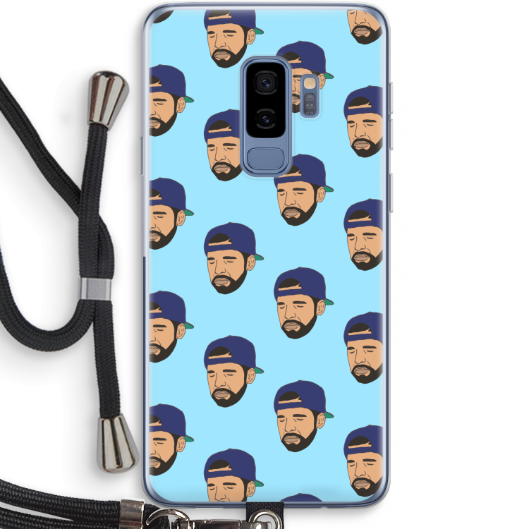Drake Away: Samsung Galaxy S9 Plus Transparant Hoesje met koord