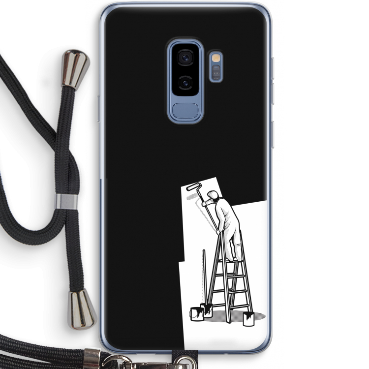Musketon Painter: Samsung Galaxy S9 Plus Transparant Hoesje met koord
