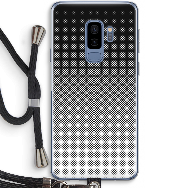 Musketon Halftone: Samsung Galaxy S9 Plus Transparant Hoesje met koord