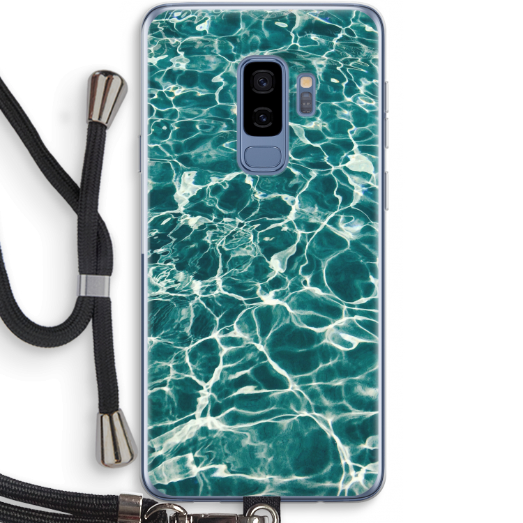 Weerkaatsing water: Samsung Galaxy S9 Plus Transparant Hoesje met koord