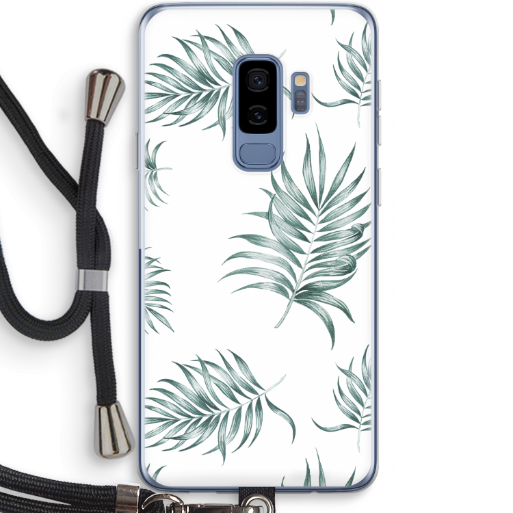 Simple leaves: Samsung Galaxy S9 Plus Transparant Hoesje met koord