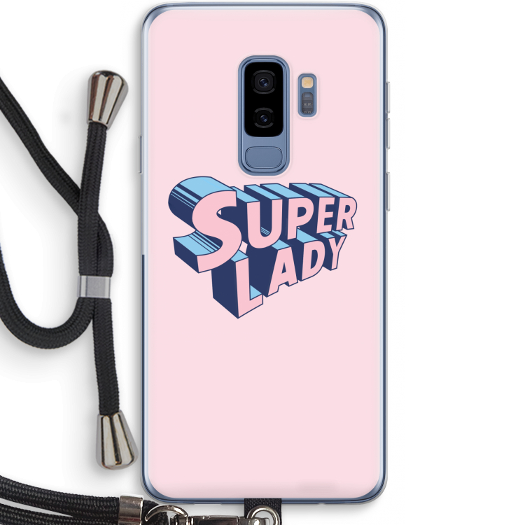 Superlady: Samsung Galaxy S9 Plus Transparant Hoesje met koord
