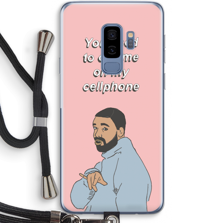 Hotline bling: Samsung Galaxy S9 Plus Transparant Hoesje met koord