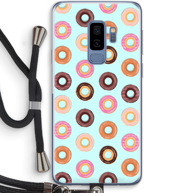 Donuts: Samsung Galaxy S9 Plus Transparant Hoesje met koord