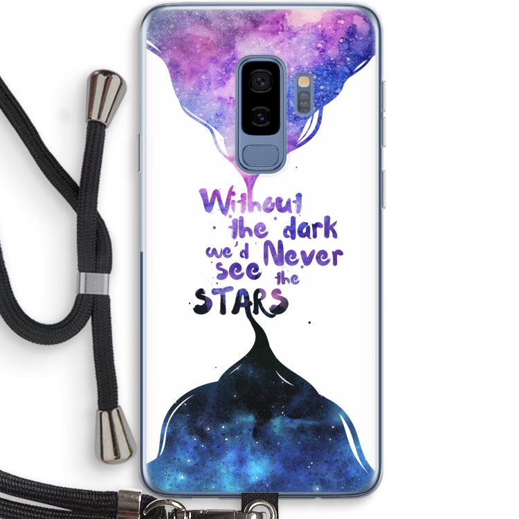 Stars quote: Samsung Galaxy S9 Plus Transparant Hoesje met koord