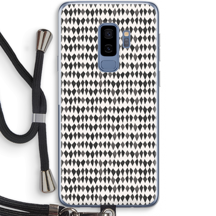 Crazy shapes: Samsung Galaxy S9 Plus Transparant Hoesje met koord