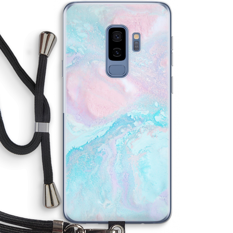 Fantasie pastel: Samsung Galaxy S9 Plus Transparant Hoesje met koord