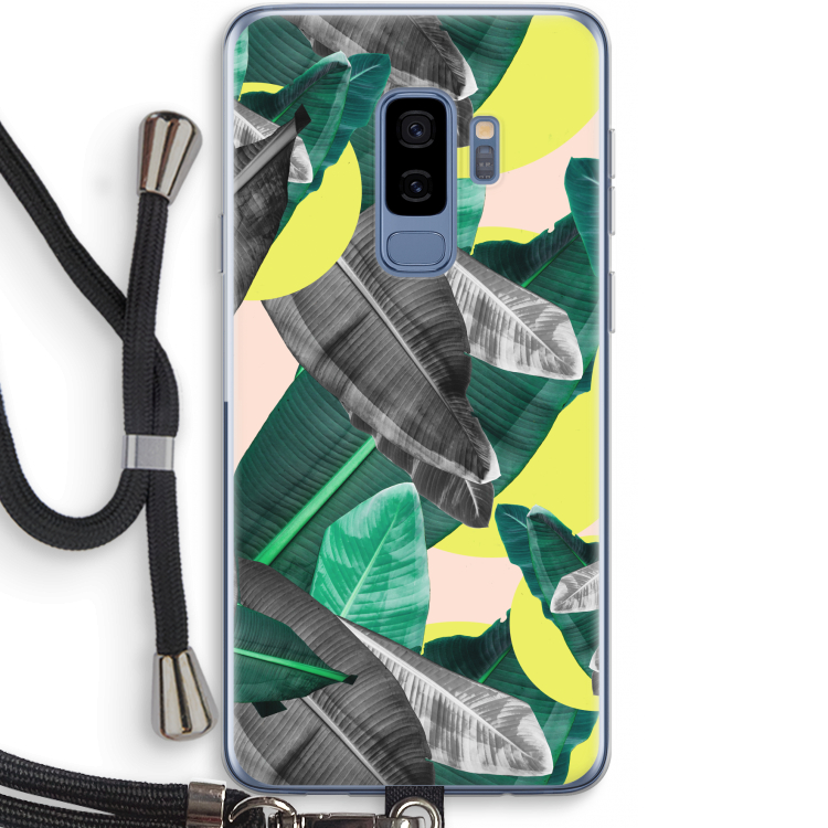 Fantasie jungle: Samsung Galaxy S9 Plus Transparant Hoesje met koord