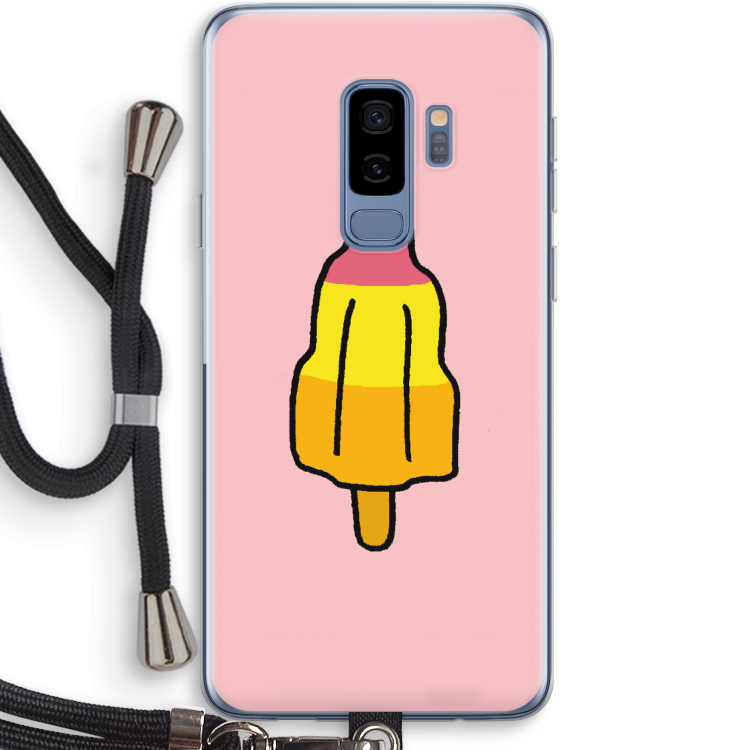 Raketijsje: Samsung Galaxy S9 Plus Transparant Hoesje met koord