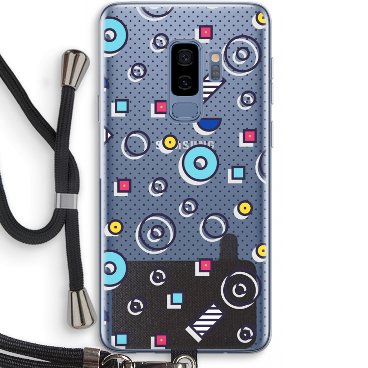 8-bit N°9: Samsung Galaxy S9 Plus Transparant Hoesje met koord