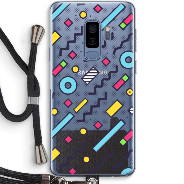 8-bit N°8: Samsung Galaxy S9 Plus Transparant Hoesje met koord