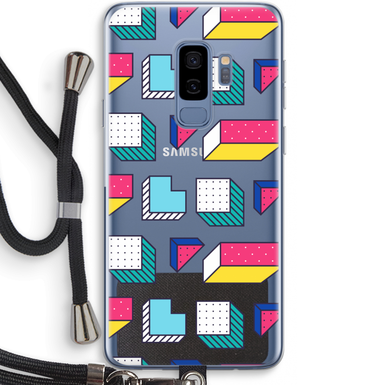 8-bit N°7: Samsung Galaxy S9 Plus Transparant Hoesje met koord