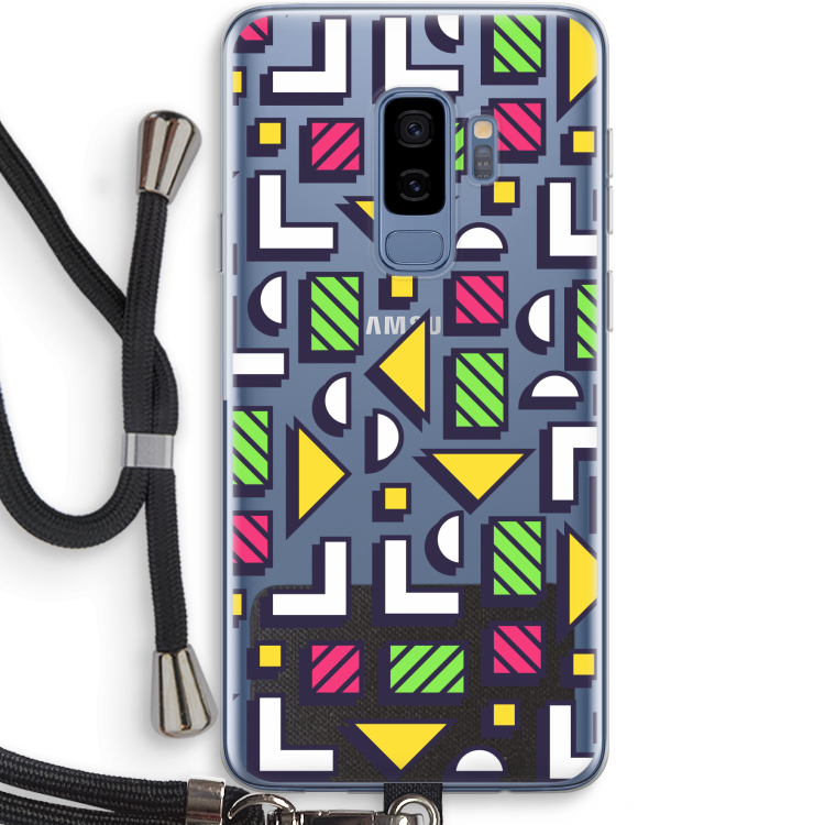 8-bit N°4: Samsung Galaxy S9 Plus Transparant Hoesje met koord