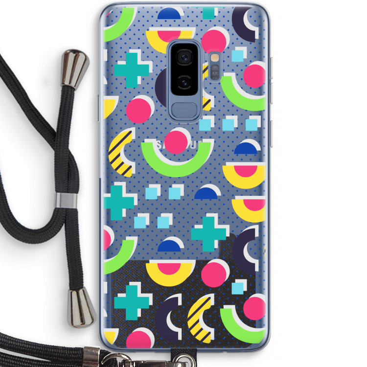8-bit N°1: Samsung Galaxy S9 Plus Transparant Hoesje met koord