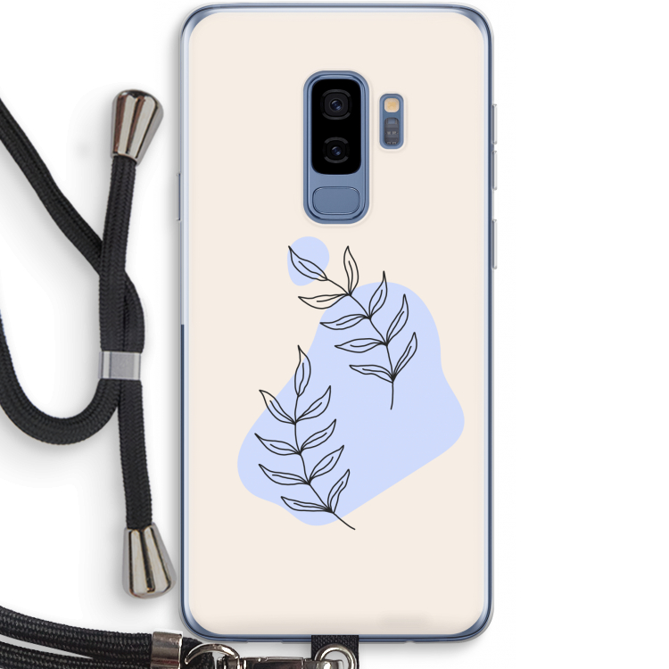 Leaf me if you can: Samsung Galaxy S9 Plus Transparant Hoesje met koord