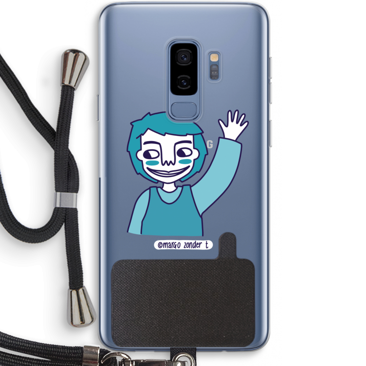 Zwaai: Samsung Galaxy S9 Plus Transparant Hoesje met koord