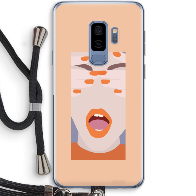 Surprise: Samsung Galaxy S9 Plus Transparant Hoesje met koord