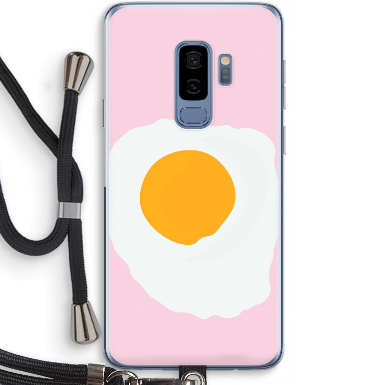 Sunny side up: Samsung Galaxy S9 Plus Transparant Hoesje met koord