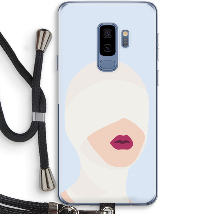 Incognito: Samsung Galaxy S9 Plus Transparant Hoesje met koord