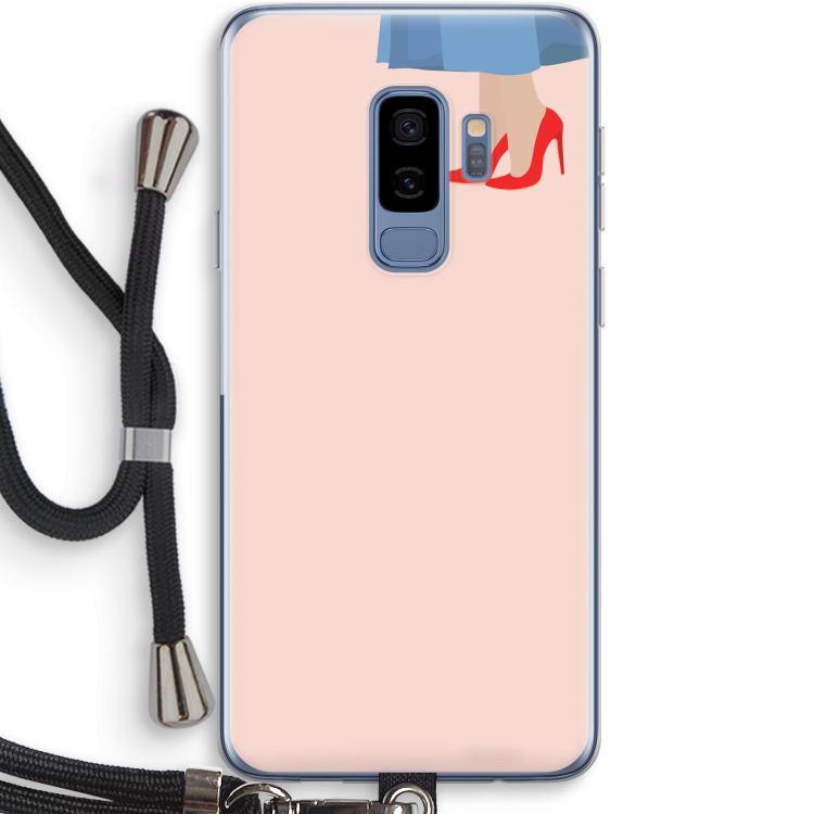 High heels: Samsung Galaxy S9 Plus Transparant Hoesje met koord