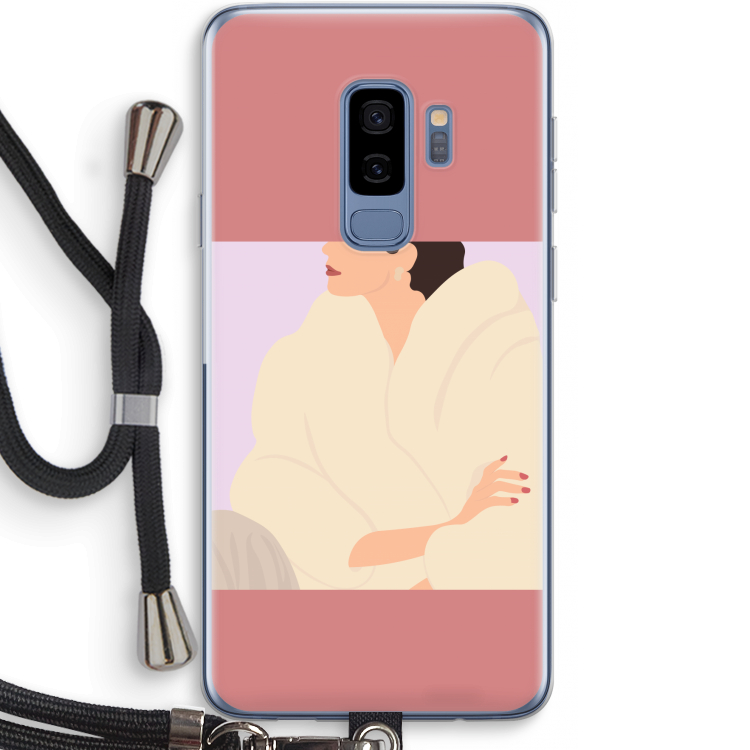 Cosy: Samsung Galaxy S9 Plus Transparant Hoesje met koord