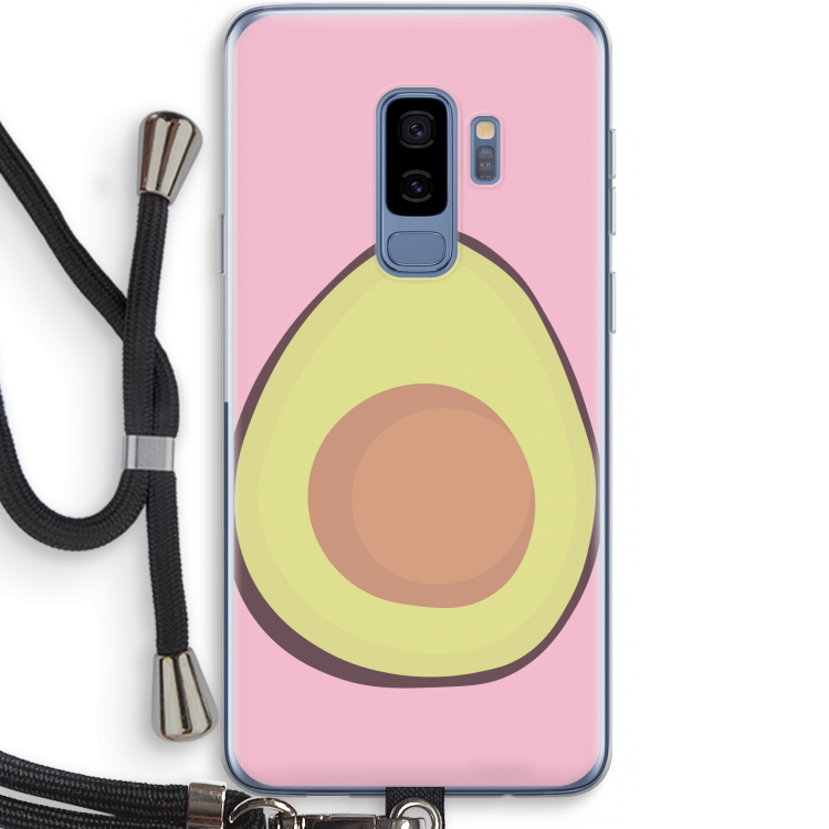 Avocado: Samsung Galaxy S9 Plus Transparant Hoesje met koord