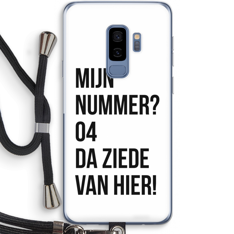 Da ziede van hier: Samsung Galaxy S9 Plus Transparant Hoesje met koord