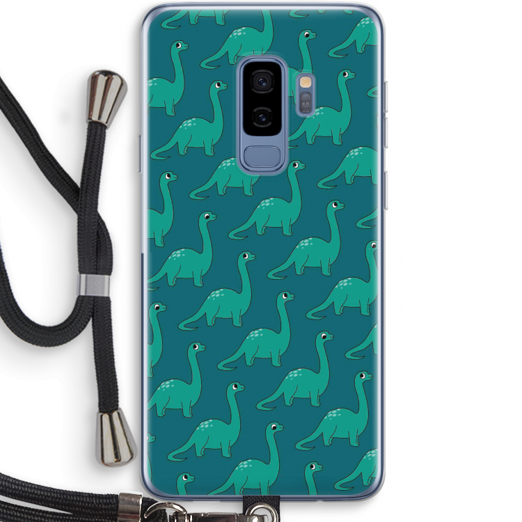 Diplodocus: Samsung Galaxy S9 Plus Transparant Hoesje met koord