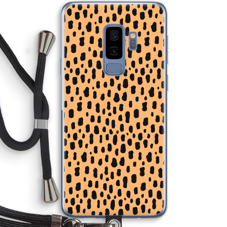 Panter: Samsung Galaxy S9 Plus Transparant Hoesje met koord