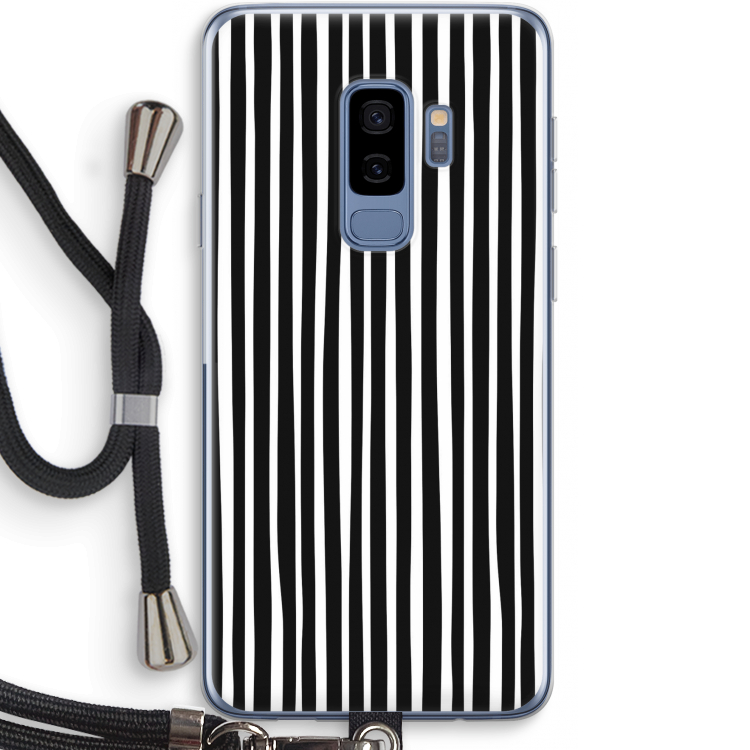 Stripes: Samsung Galaxy S9 Plus Transparant Hoesje met koord