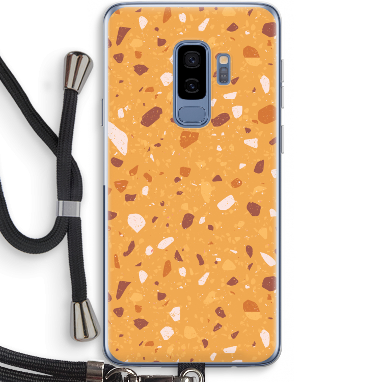 Terrazzo N°24: Samsung Galaxy S9 Plus Transparant Hoesje met koord