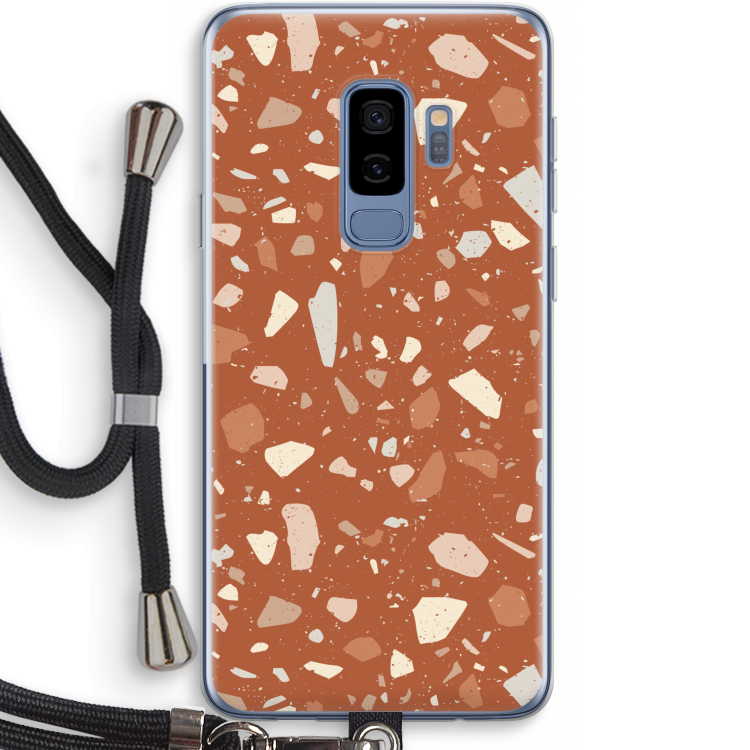 Terrazzo N°22: Samsung Galaxy S9 Plus Transparant Hoesje met koord