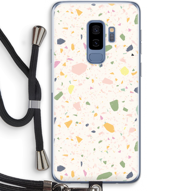 Terrazzo N°21: Samsung Galaxy S9 Plus Transparant Hoesje met koord