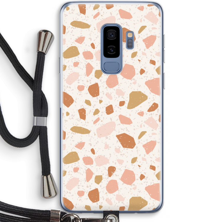 Terrazzo N°18: Samsung Galaxy S9 Plus Transparant Hoesje met koord