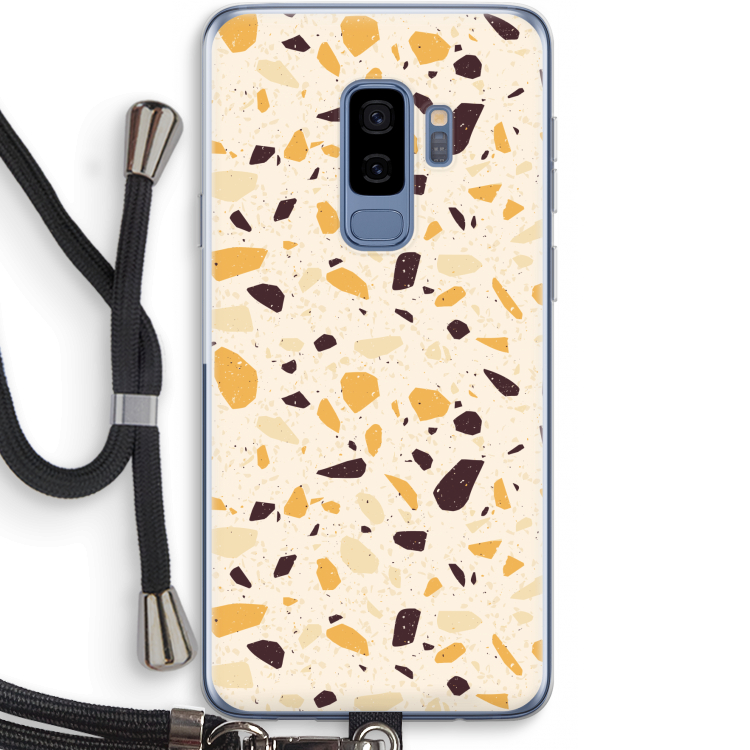 Terrazzo N°13: Samsung Galaxy S9 Plus Transparant Hoesje met koord
