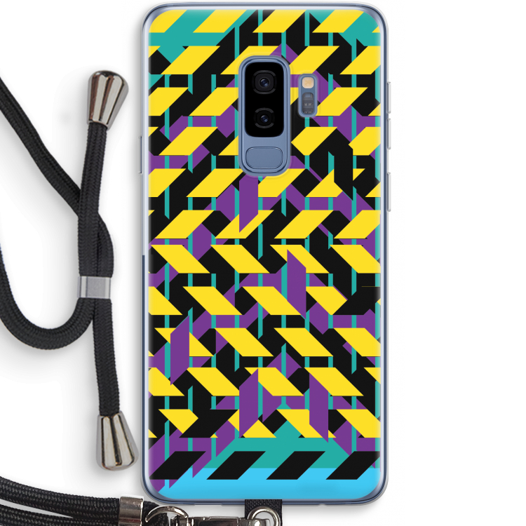 Skew Bee 3: Samsung Galaxy S9 Plus Transparant Hoesje met koord