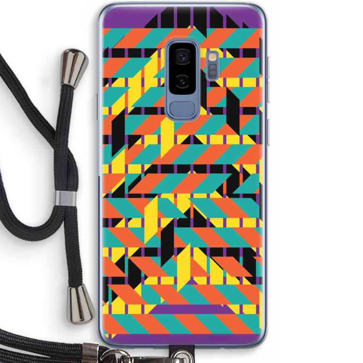 Skew Bee 2: Samsung Galaxy S9 Plus Transparant Hoesje met koord