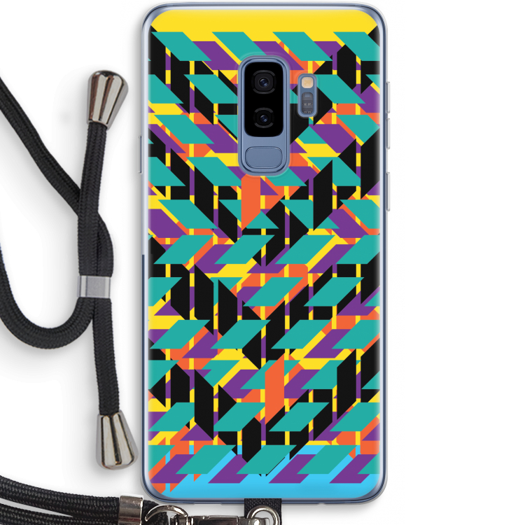 Skew Bee 1: Samsung Galaxy S9 Plus Transparant Hoesje met koord