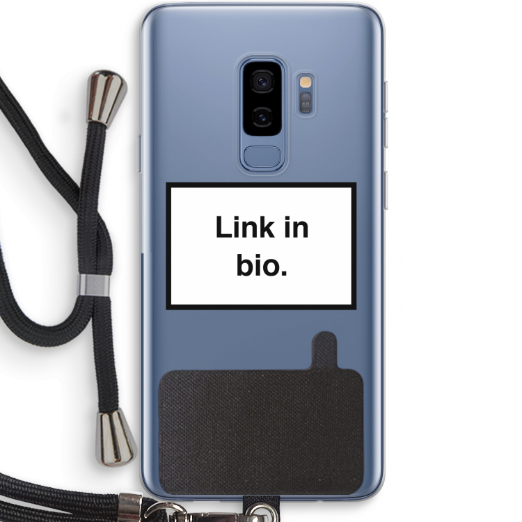 Link in bio: Samsung Galaxy S9 Plus Transparant Hoesje met koord