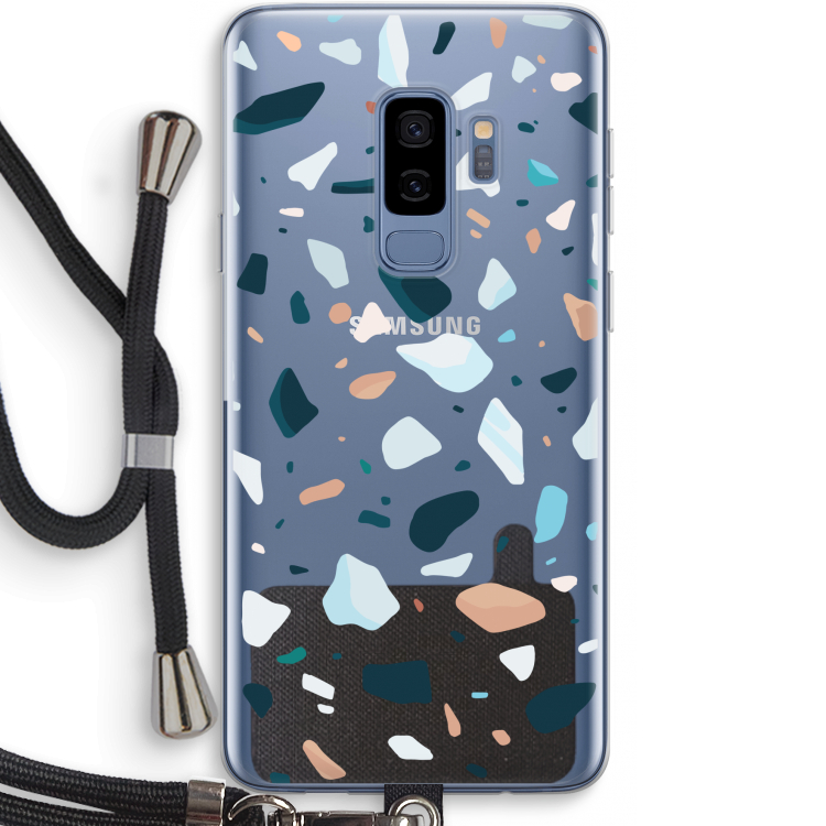 Terrazzo N°13: Samsung Galaxy S9 Plus Transparant Hoesje met koord