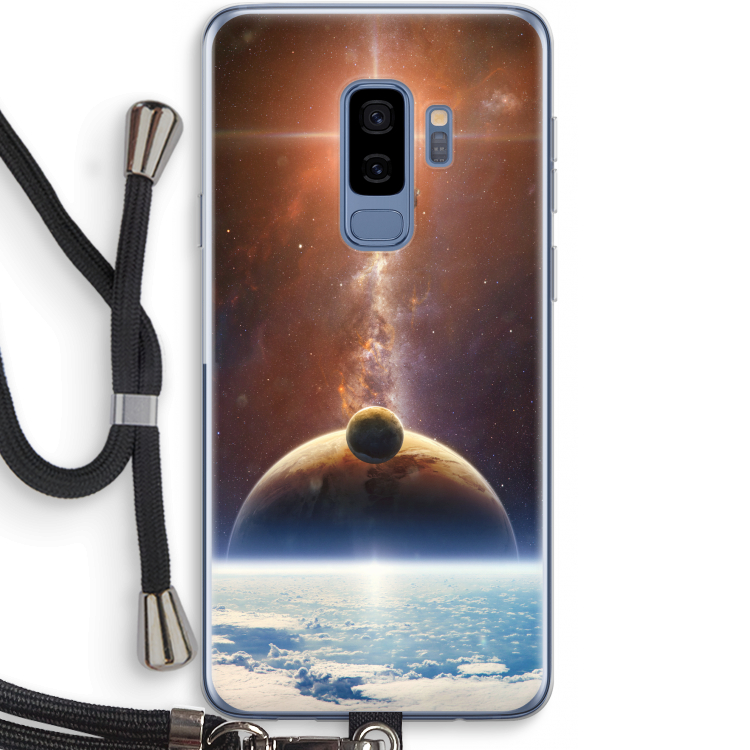 Omicron 2019: Samsung Galaxy S9 Plus Transparant Hoesje met koord