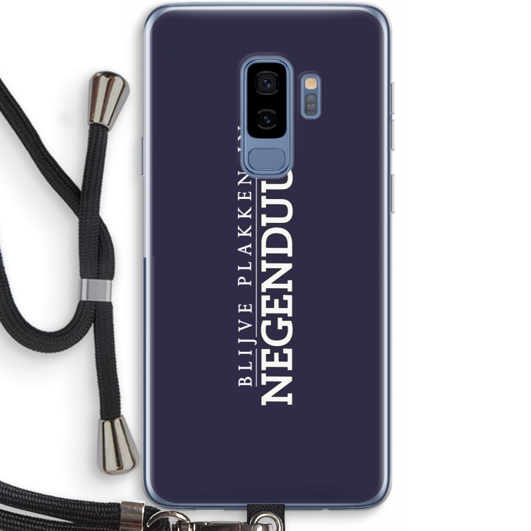 Blijve plakken in Negenduust: Samsung Galaxy S9 Plus Transparant Hoesje met koord