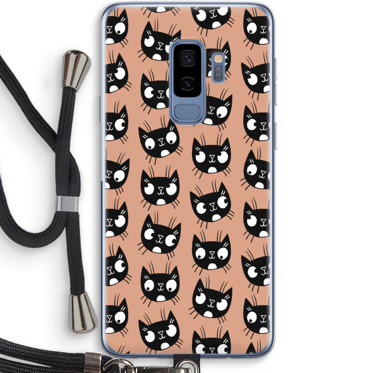 Kat: Samsung Galaxy S9 Plus Transparant Hoesje met koord